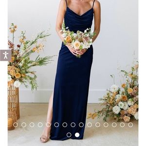 Revelry navy blue dress